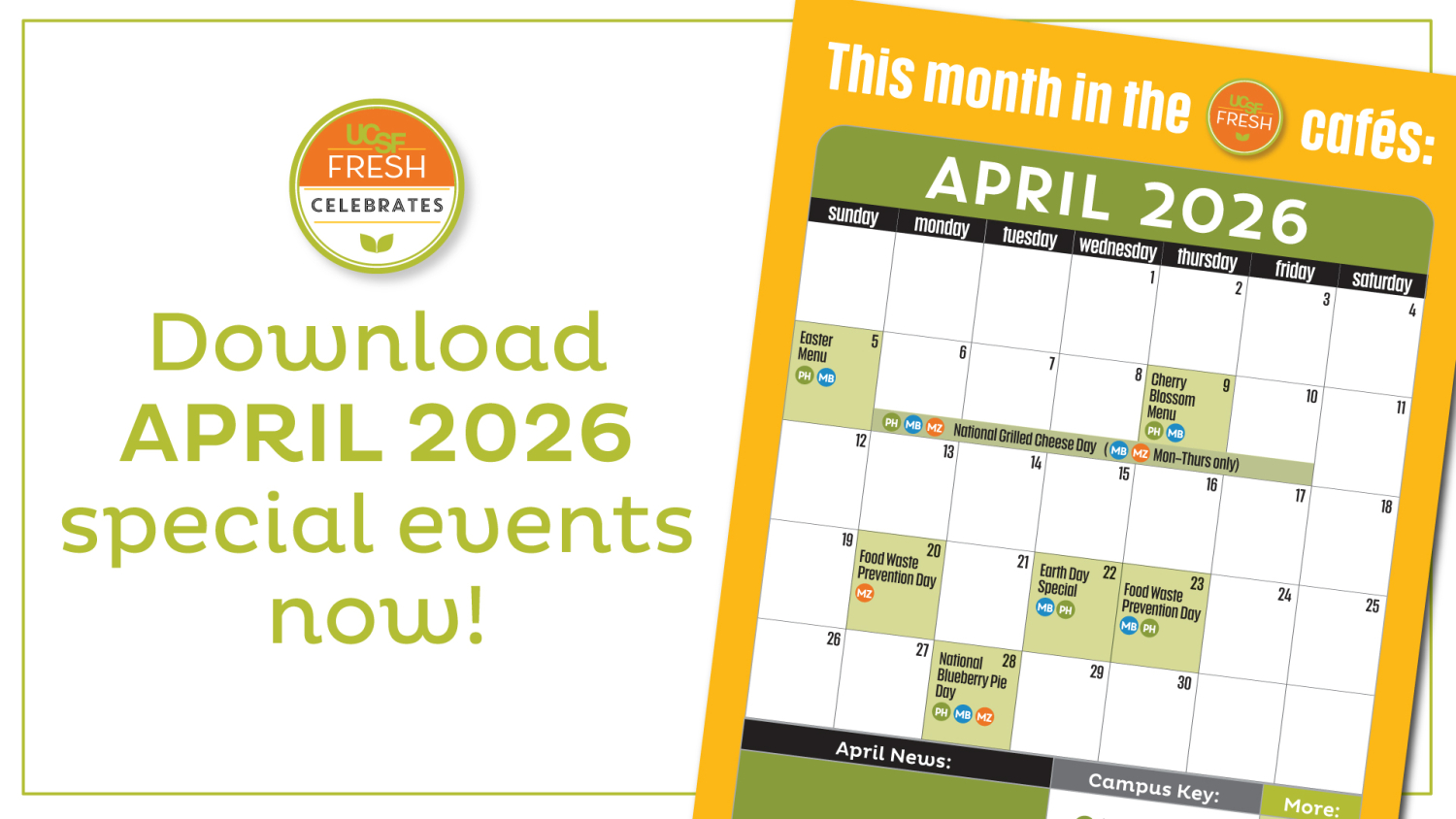 Download April 2026 special events now!