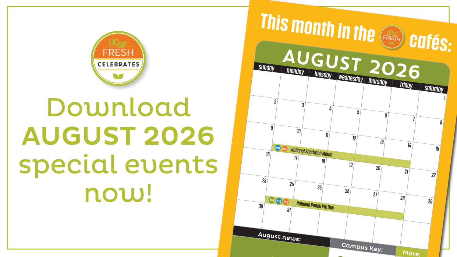 Download August 2026 Special Events Now!