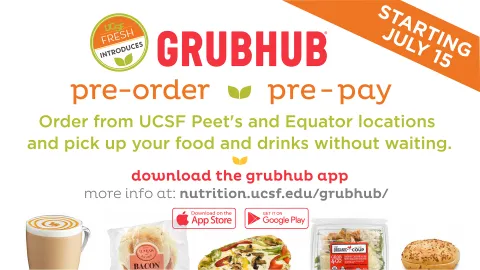 pre-order and pre-pay with Grubhub